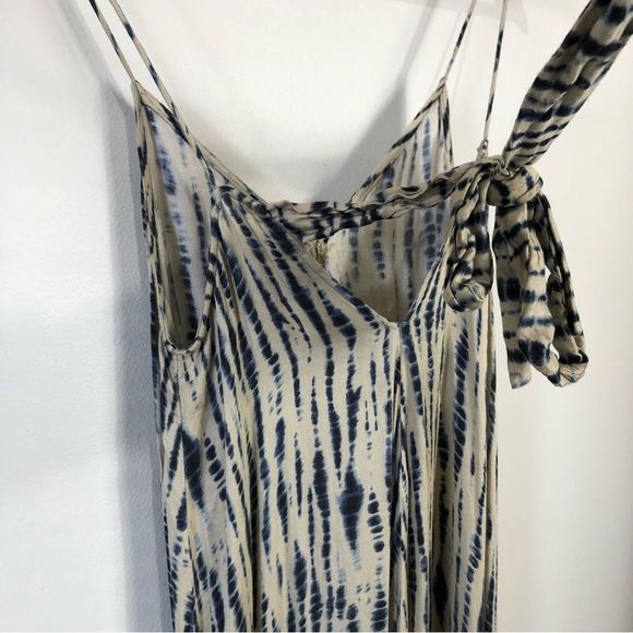 ZARA | Off White / Blue Tie Dye Maxi Dress | XS-S - Picture 7 of 10